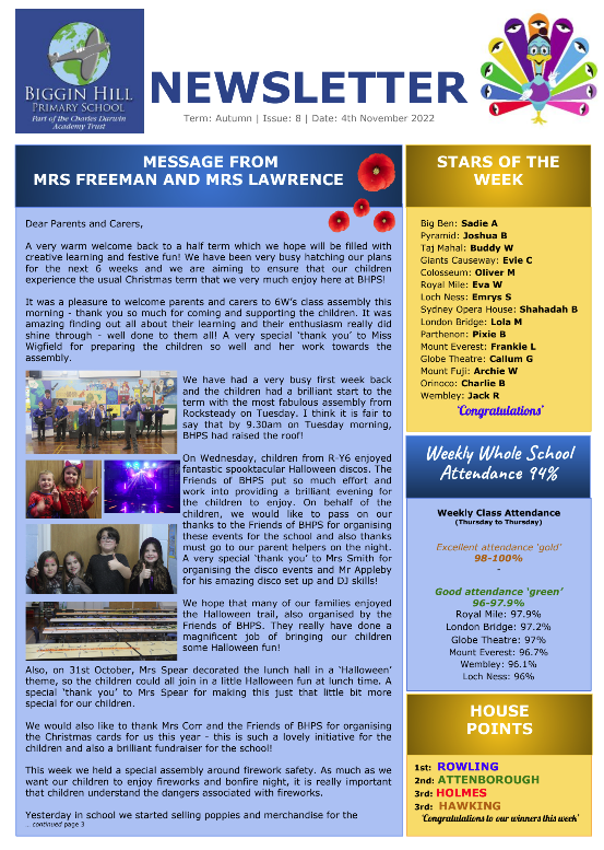 Parent Newsletter 22/23 Issue 8 Parent Newsletters Parent Portal